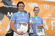 Eduardo Anca und Naomi Schröder vom Tom Tailor Polo Teams siegten beim 1. Airport Arena Polo 2010 am 25.04.2010  (©Foto: Martin Schmitz)